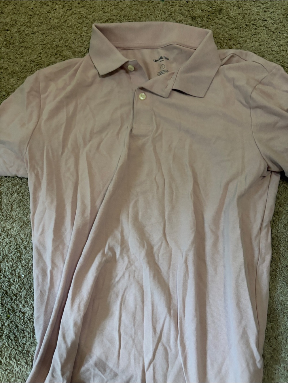 Goodfellow & Co Light Pink Men's Polo Shirt